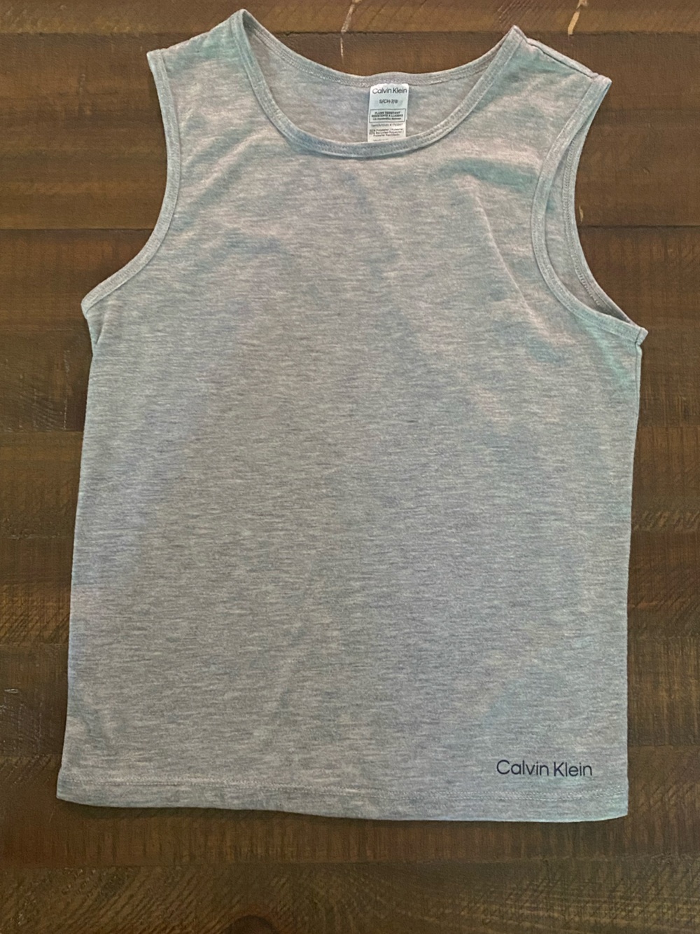 Calvin Klein Heather Gray Tank Top, Boys Size 7/8